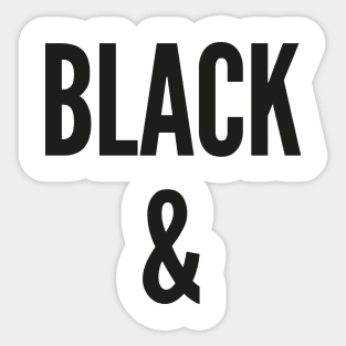 Black and White Sticker